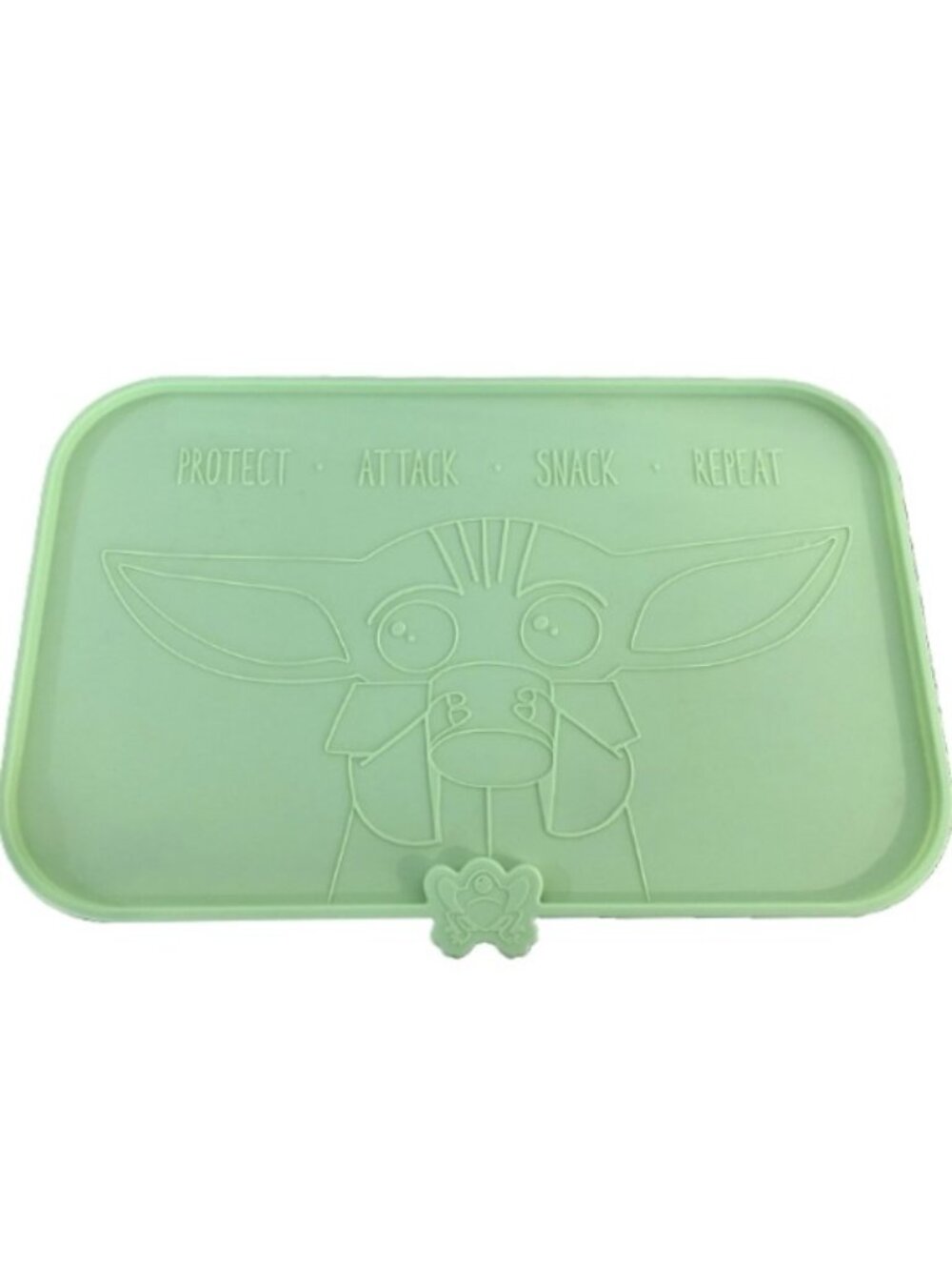 𝗰𝗵𝗲𝘄𝘆 𝗦𝗧𝗔𝗥 𝗪𝗔𝗥𝗦 THE MANDALORIAN THE CHILD Snack Pet Food Mat Green - Picture 7 of 14